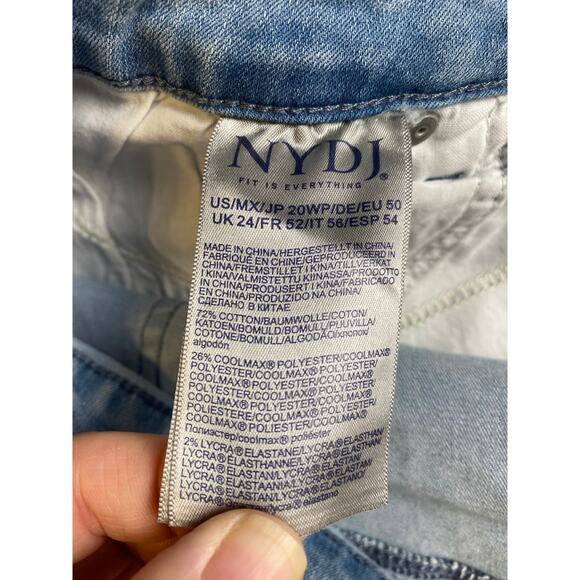 NYDJ Margo Girlfriend Kingston Light Wash Jeans Women's Size 20W Petite NWT - Picture 12 of 12